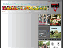 Tablet Screenshot of cvjm-halle.de